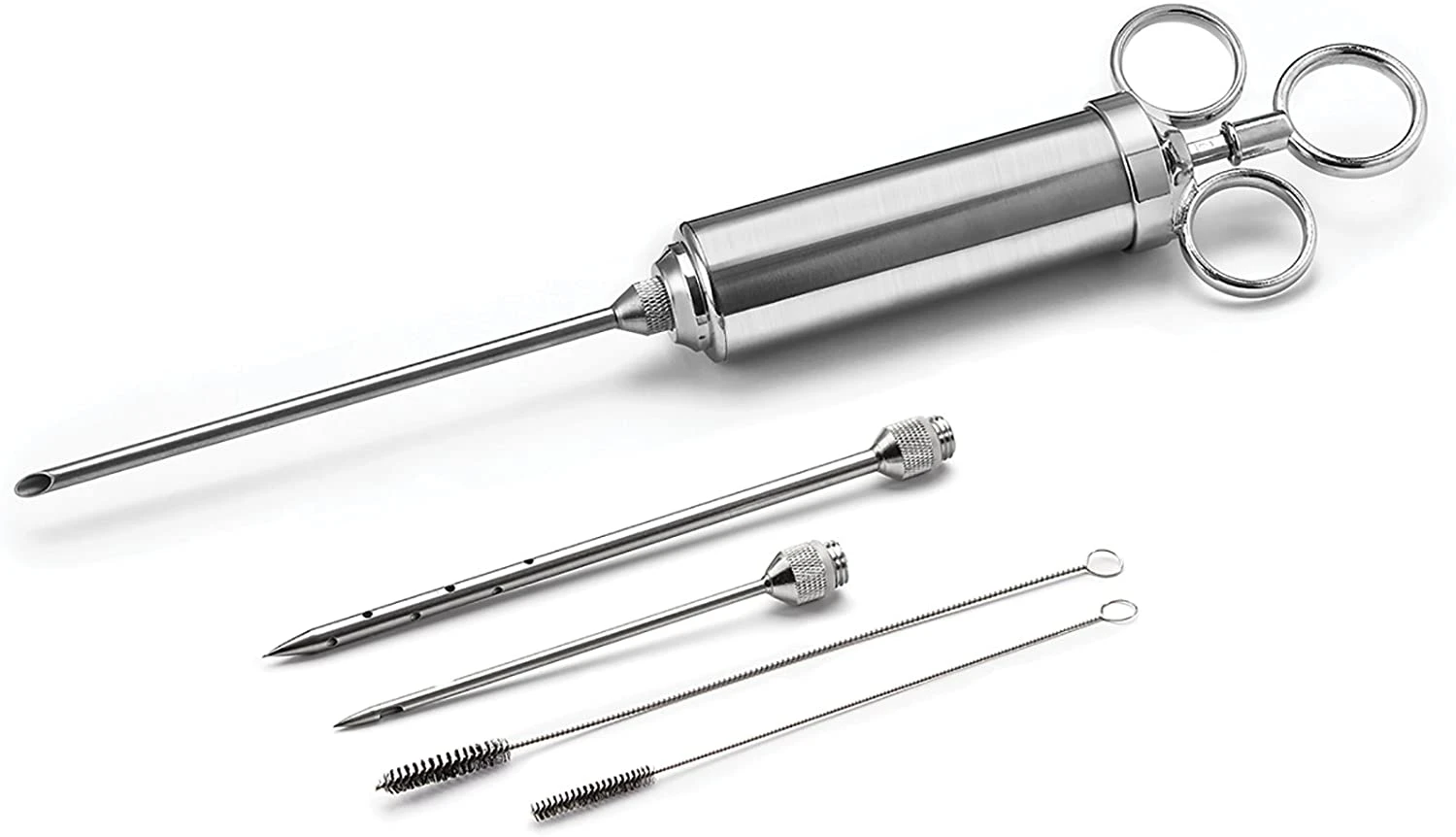 Outset 6-Piece Stainless Steel Meat Injector 1 Outset 6-Piece Stainless Steel Meat Injector