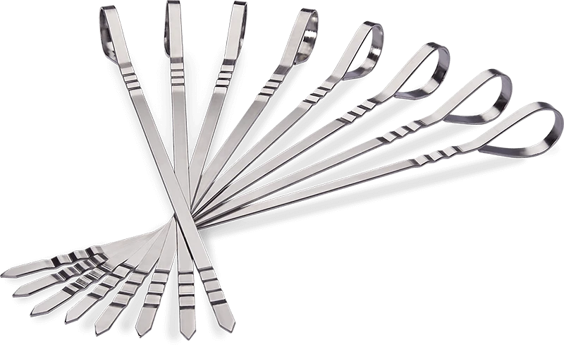 Napoleon Stainless Steel Multifunctional Skewers - 8 Pack 70015 1 Napoleon Stainless Steel Multifunctional Skewers - 8 Pack 70015