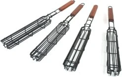 Charcoal Companion Nonstick Kabob Grilling Baskets, Set Of 4