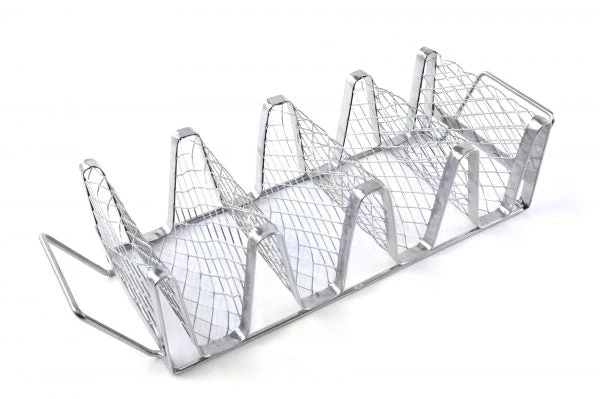 Charcoal Companion Stainless Steel Taco Rack 1 Charcoal Companion Stainless Steel Taco Rack