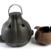 Charcoal Companion Cast Iron Garlic Roaster & Squeezer Set