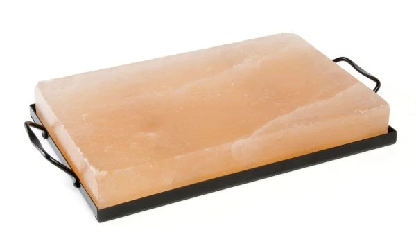 Charcoal Companion 12” X 8” Himalayan Salt Plate & Holder Set For Cooking & Serving 1 Charcoal Companion 12” X 8” Himalayan Salt Plate & Holder Set For Cooking & Serving
