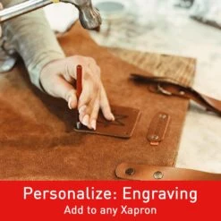 Xapron Kansas Leather Apron -GrillGear Shop Engraving