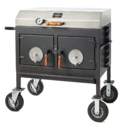 Flattop Adjustable Charcoal Grill -GrillGear Shop Flat Top Charcoal 3