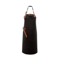 Xapron Utah Leather Apron 10 Xapron Utah Leather Apron -GrillGear Shop Utah Black Full Apron