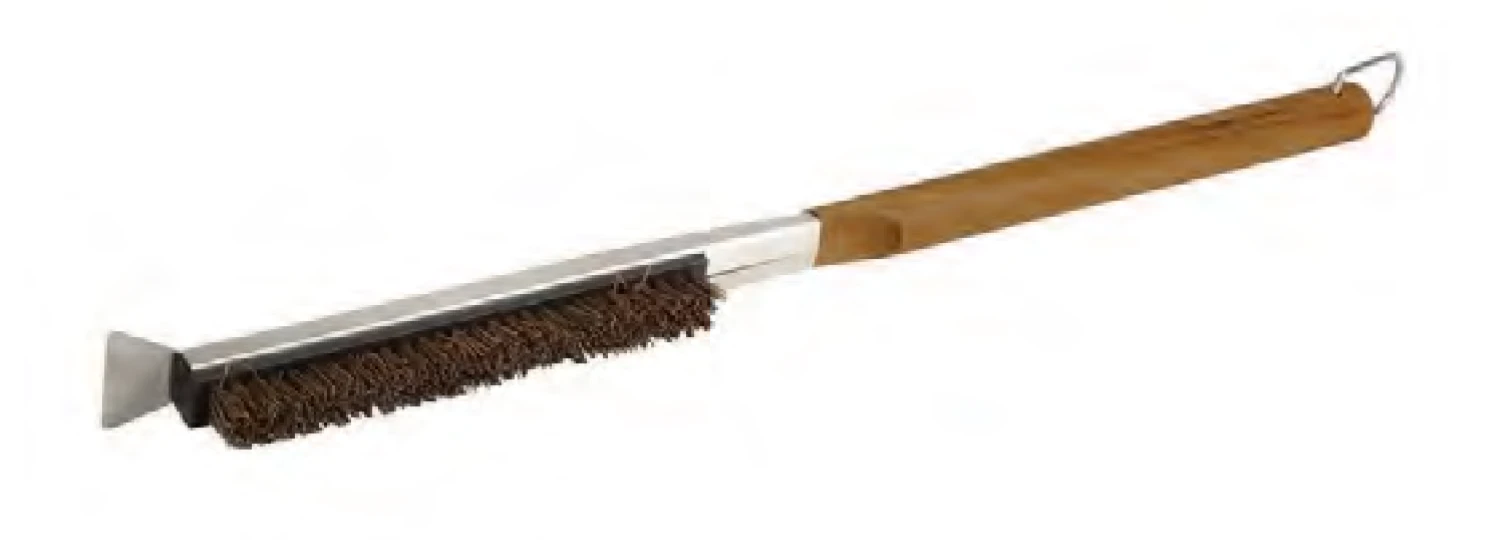 Acacia Wood Long Handled Pizza Stone Brush 1 Acacia Wood Long Handled Pizza Stone Brush