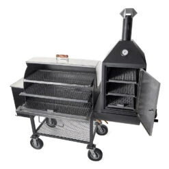 Maverick 2000 Pellet Grill W/ Upright Smoke Box 8 Maverick 2000 Pellet Grill W/ Upright Smoke Box -GrillGear Shop maverick 2000 grill open out