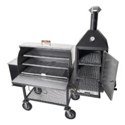 Maverick 2000 Pellet Grill W/ Upright Smoke Box 9 Maverick 2000 Pellet Grill W/ Upright Smoke Box -GrillGear Shop maverick 2000 grill open side out